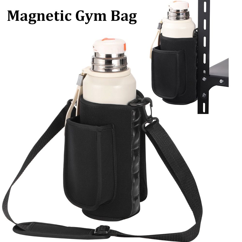 Magnetic Mesh Gym Bag – Durable Crossbody Water Bottle Carrier