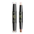 Dual-ended contour stick, facial foundation, concealer, long-lasting dark circles, correcting contour concealer, makeup