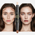 Dual-ended contour stick, facial foundation, concealer, long-lasting dark circles, correcting contour concealer, makeup