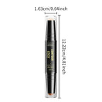 Dual-ended contour stick, facial foundation, concealer, long-lasting dark circles, correcting contour concealer, makeup