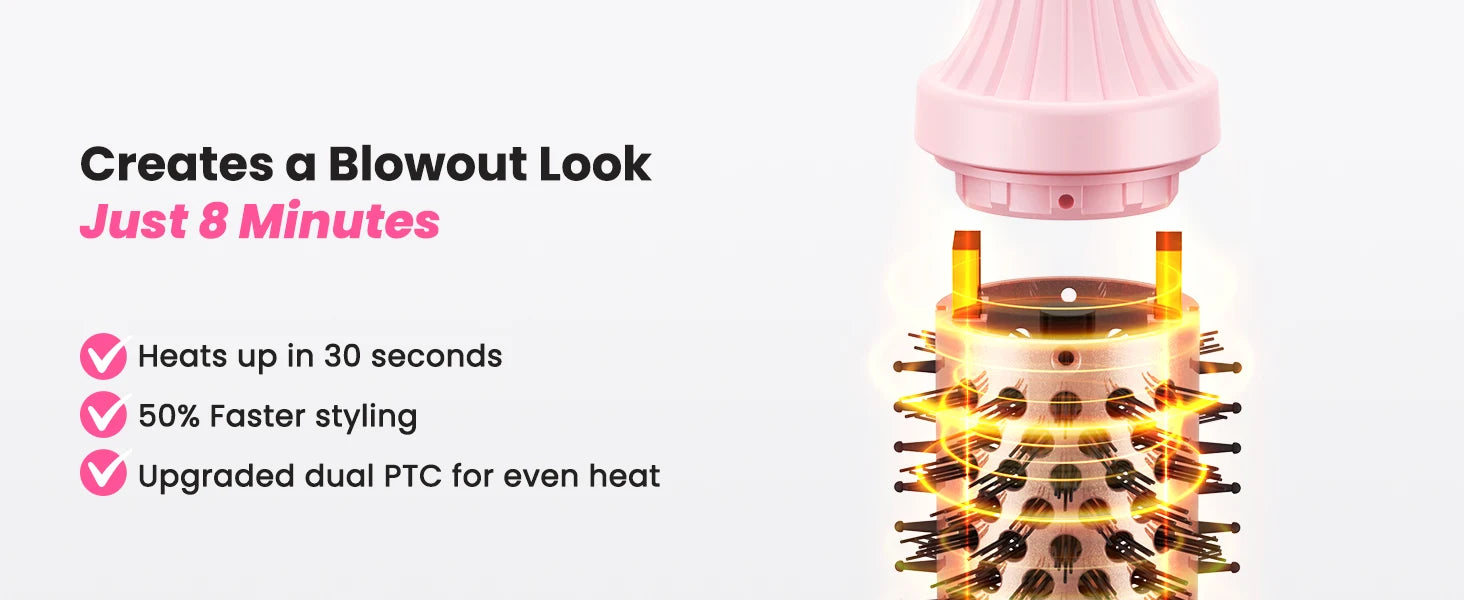 1.5″ Thermal Blowout Round Brush