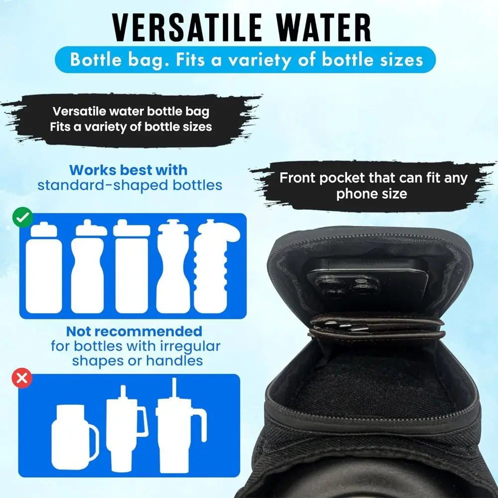 Magnetic Mesh Gym Bag – Durable Crossbody Water Bottle Carrier