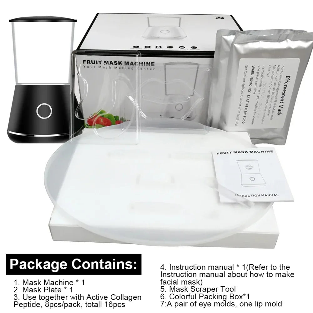 Face Mask Maker Machine Electric Facial Device Set Silicone Fruit Vegetable Mask Maker Tools Mask DIY for Salon Home Skin Care