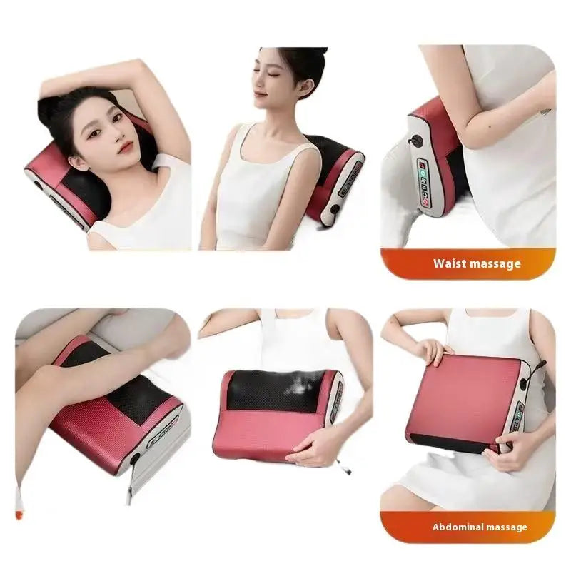 Multi Functional Neck and Shoulder Massager Household Neck and Back Kneading Tool with Multiple Adjustable Hot Compress Massage
