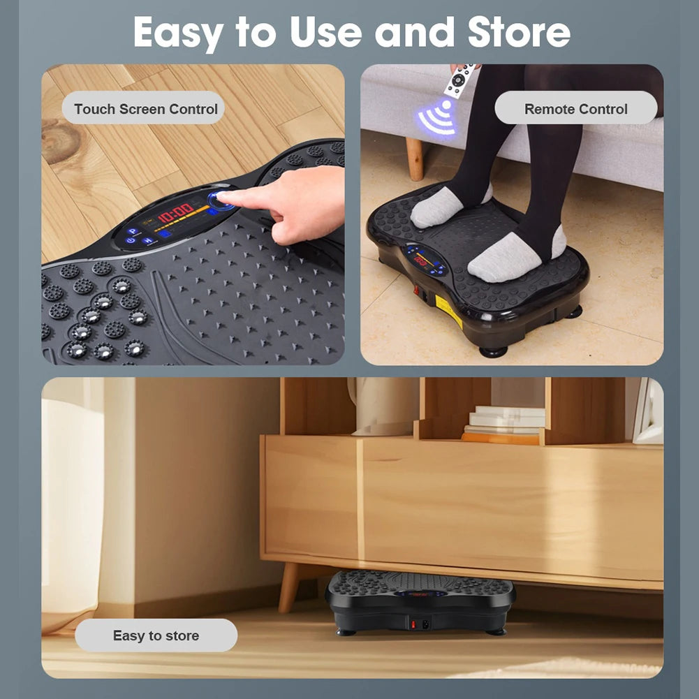 Bluetooth Vibration Plate – Full Body Shaker, Adjustable Speed, Fat Loss Machine