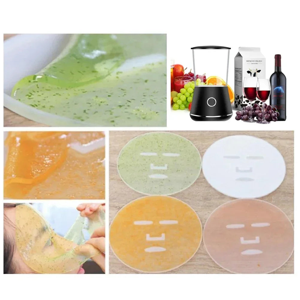 Face Mask Maker Machine Electric Facial Device Set Silicone Fruit Vegetable Mask Maker Tools Mask DIY for Salon Home Skin Care