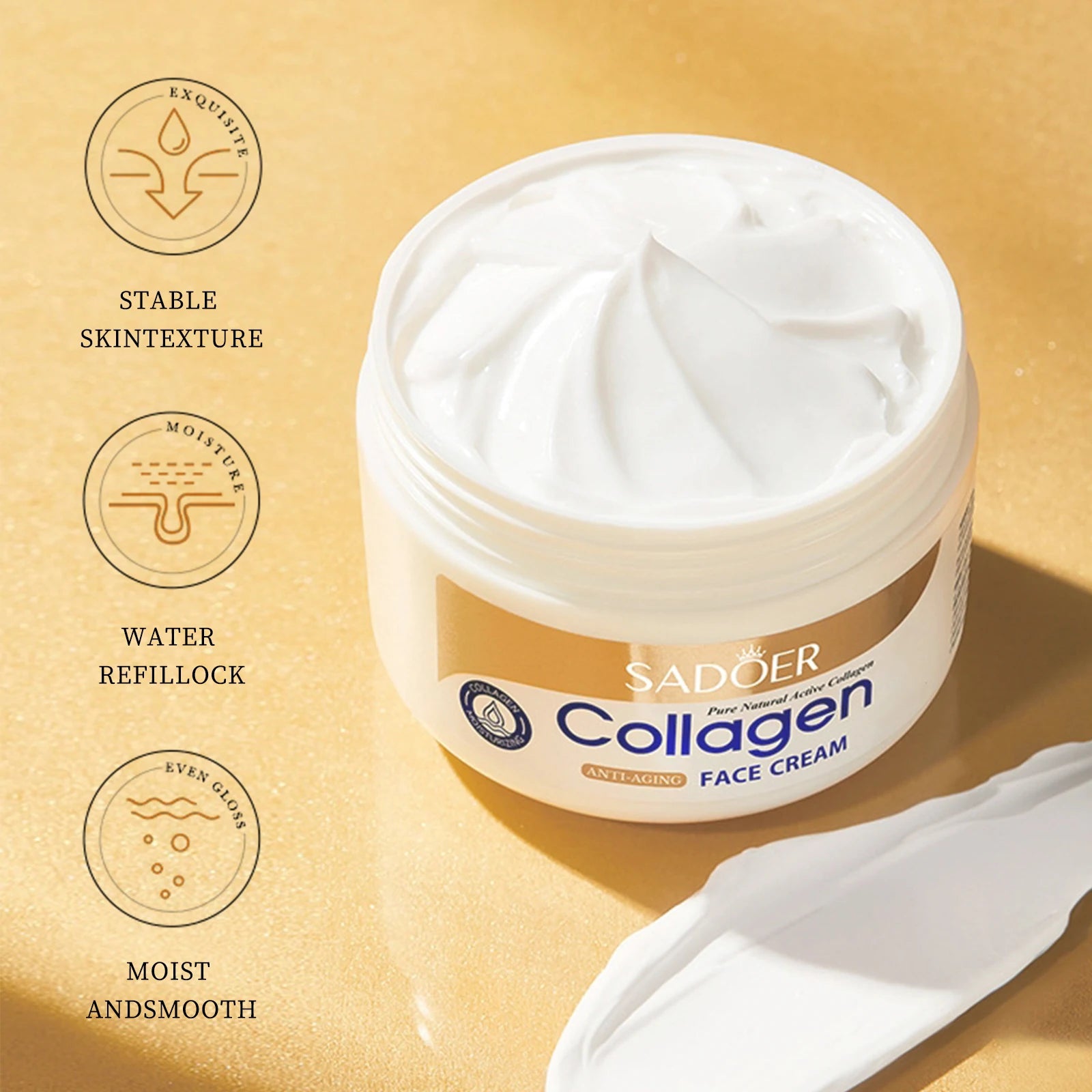 Collagen Skin Care Set, 6-Piece Face Care Sets for Women, Firming Skin, Smooth Skin, Hydrating Skin Care Set