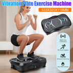 Bluetooth Vibration Plate – Full Body Shaker, Adjustable Speed, Fat Loss Machine