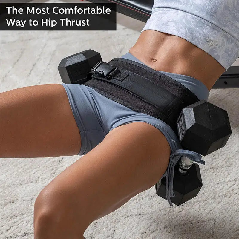 Adjustable Hip Thrust Belt – Glute Workout Trainer for Men & Women