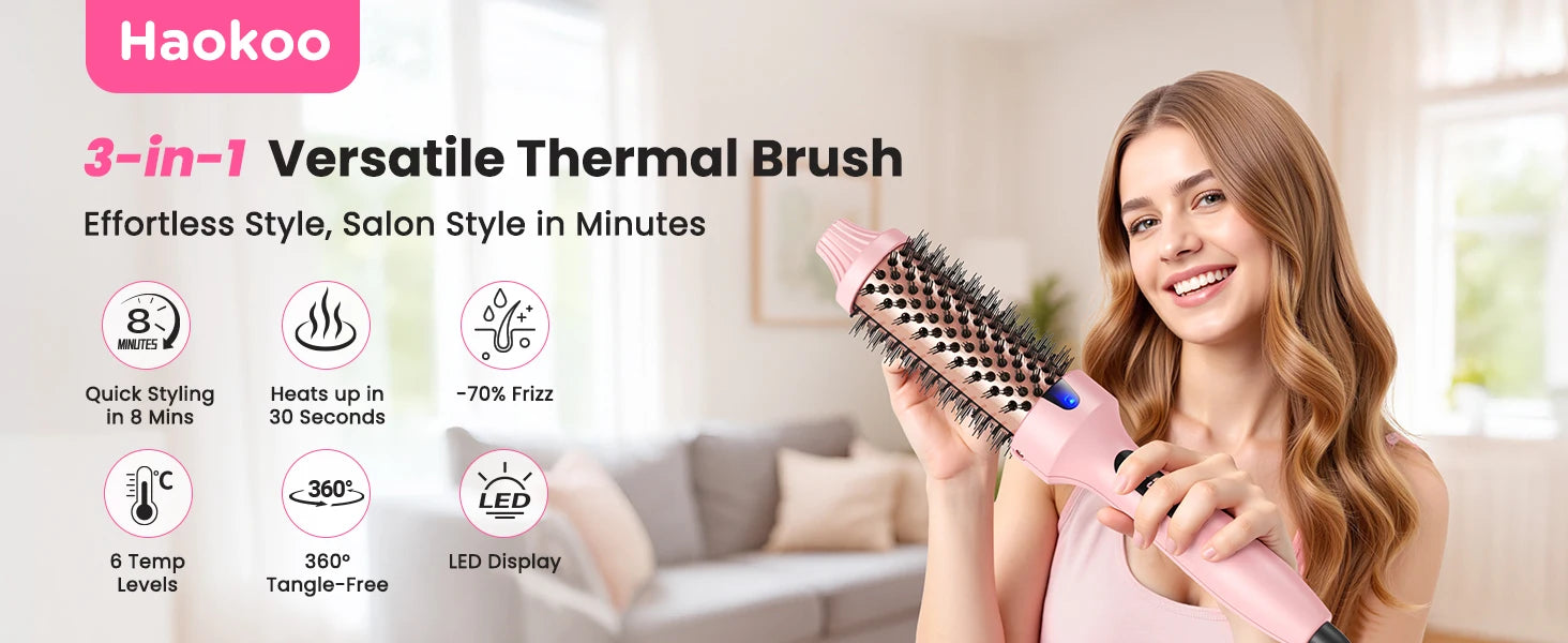 1.5″ Thermal Blowout Round Brush