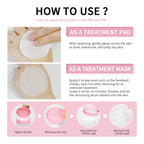 Lakerain Makeup Cotton Pad Teatree Pad Facial Toner Soothing Cotton Pad Calm Sensitive Skin Mild Texture Cotton Pad