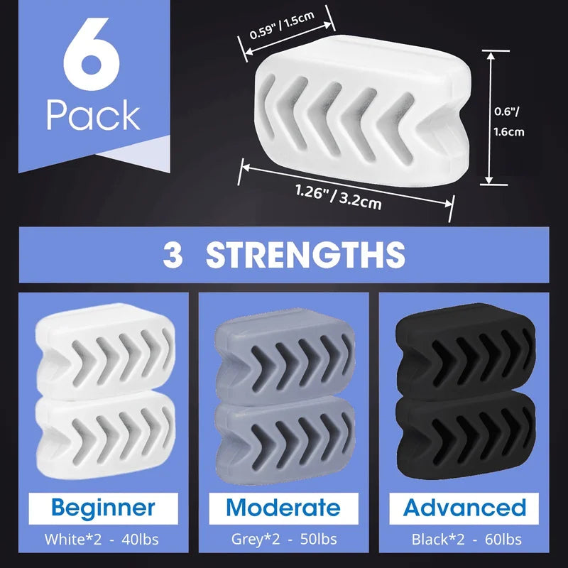 40/50/60LBS Silicone Jaw Exerciser Ball Detachable Jaw Trainer Face Facial Muscle Trainer Jaw Chew Ball Training