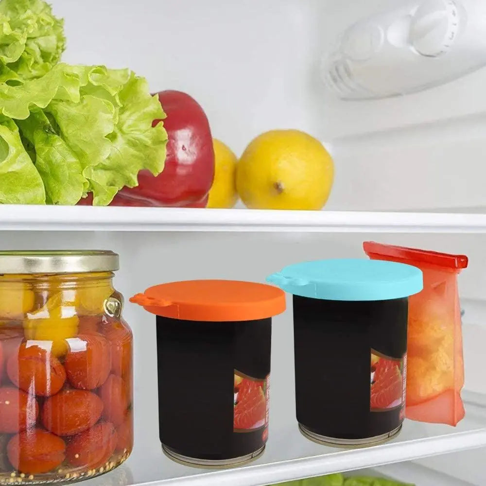 3 In 1 Silicone Canned Lid Reusable Food Tin Cover Keep Fresh Kitchen Organization Pet Supplies