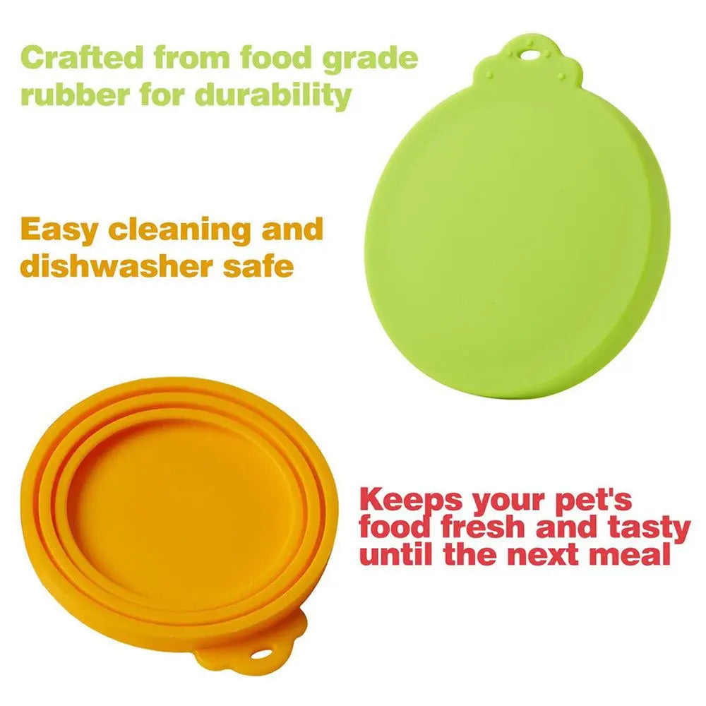 3 In 1 Silicone Canned Lid Reusable Food Tin Cover Keep Fresh Kitchen Organization Pet Supplies