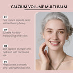 Calcium Skincare Set Anti-Aging Calcium Volume Facial Serum Eye Patches Multi Balm Fade Fine Lines Reduce Dark Circles Nourishes