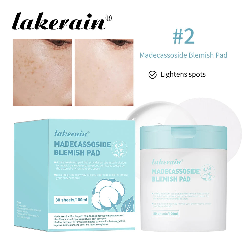 Lakerain Makeup Cotton Pad Teatree Pad Facial Toner Soothing Cotton Pad Calm Sensitive Skin Mild Texture Cotton Pad