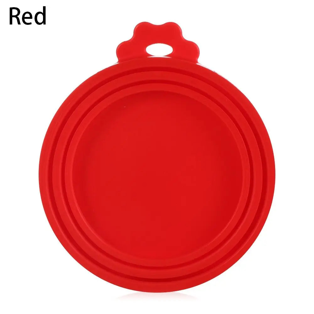 3 In 1 Silicone Canned Lid Reusable Food Tin Cover Keep Fresh Kitchen Organization Pet Supplies