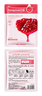 30pcs Fresh Fruits Facial Masks Face skincare Moisturizing Firming Hydrating Korean Face Mask Facial Skin Care Prodcuts