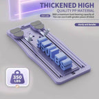 At Home Pilates Board Foldable 4-in-1 Exercise Ab Wheel Roller Exercise Equipment for Home Gym Workout Core Trainer