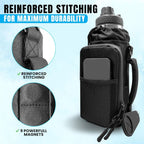 Magnetic Mesh Gym Bag – Durable Crossbody Water Bottle Carrier